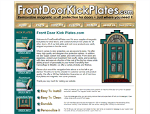 Tablet Screenshot of frontdoorkickplates.com